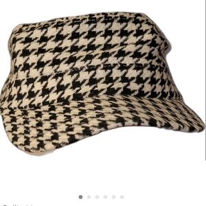 Cotton Herringbone Plaid Newsboy Cabbie Fashion Cadet Hat Cap With Band